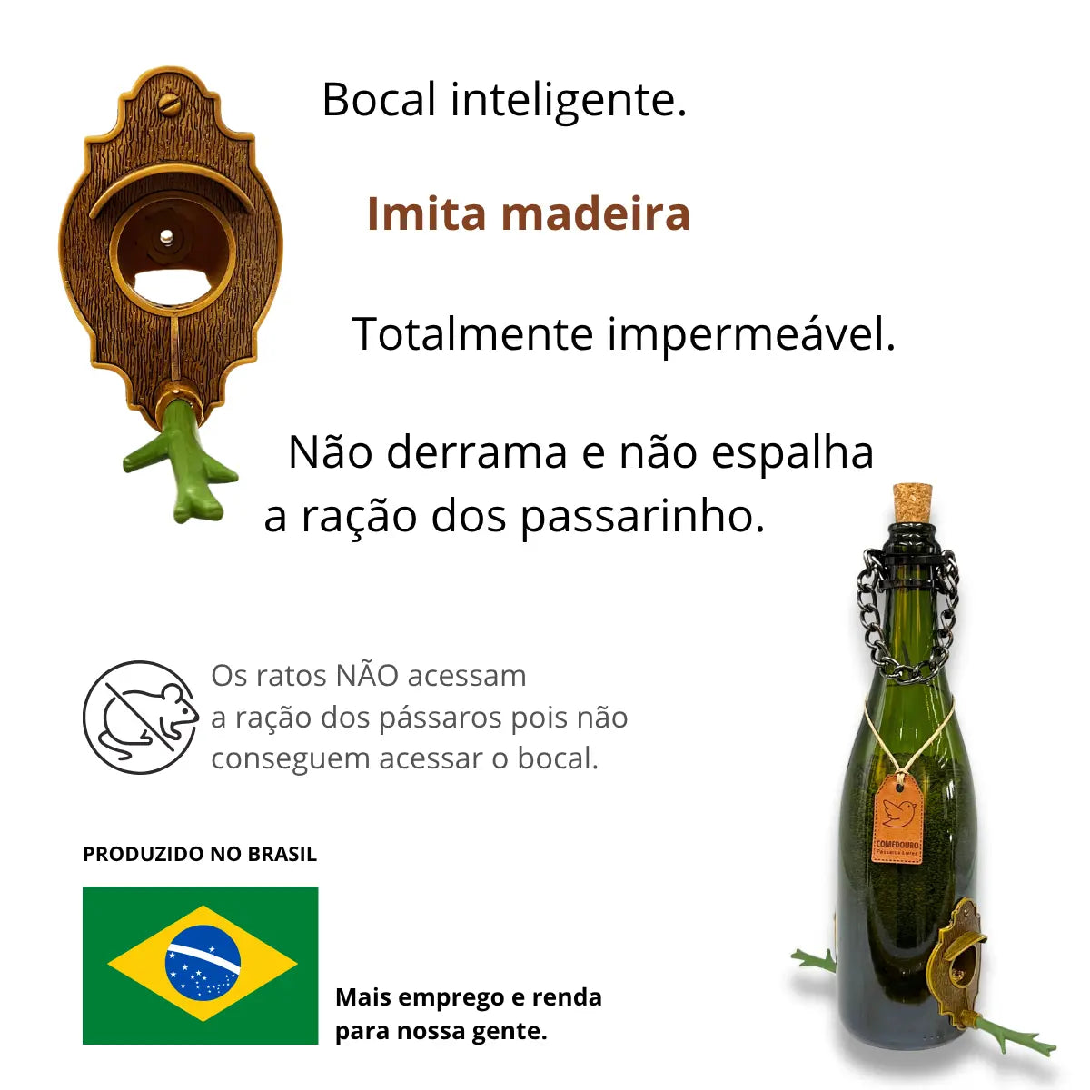 Kit 9: 7 CasaOvo Diversas + 2 Comedouros Verde e Branca