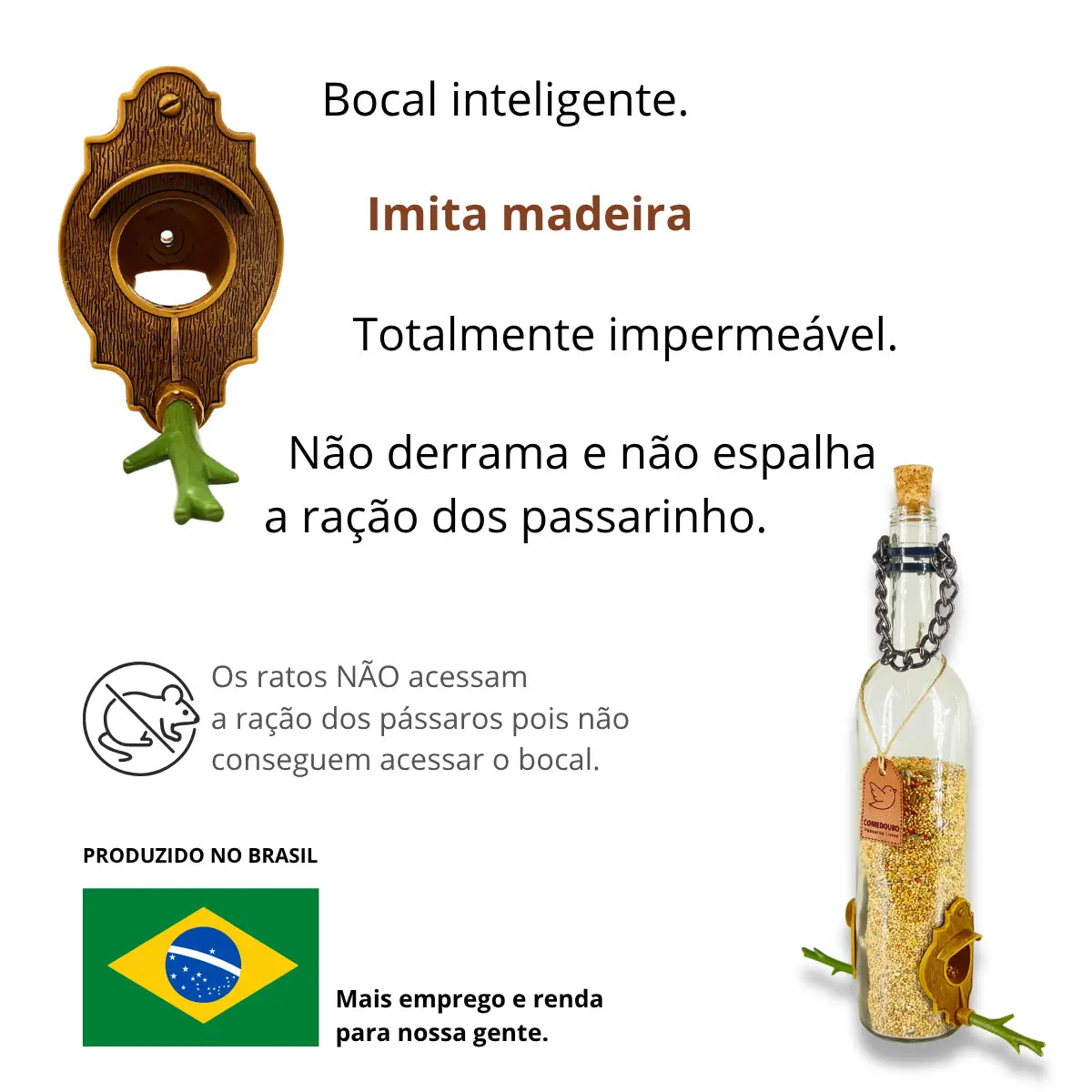 Kit 3: CasaOvo + Comedouro Vinho Branco