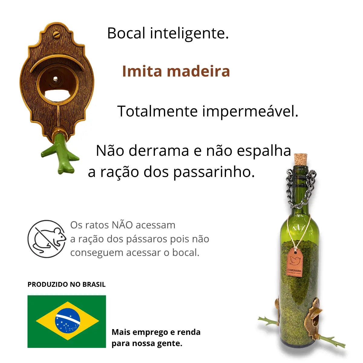 Kit 3: CasaOvo  + Comedouro­­  Vinho Verde