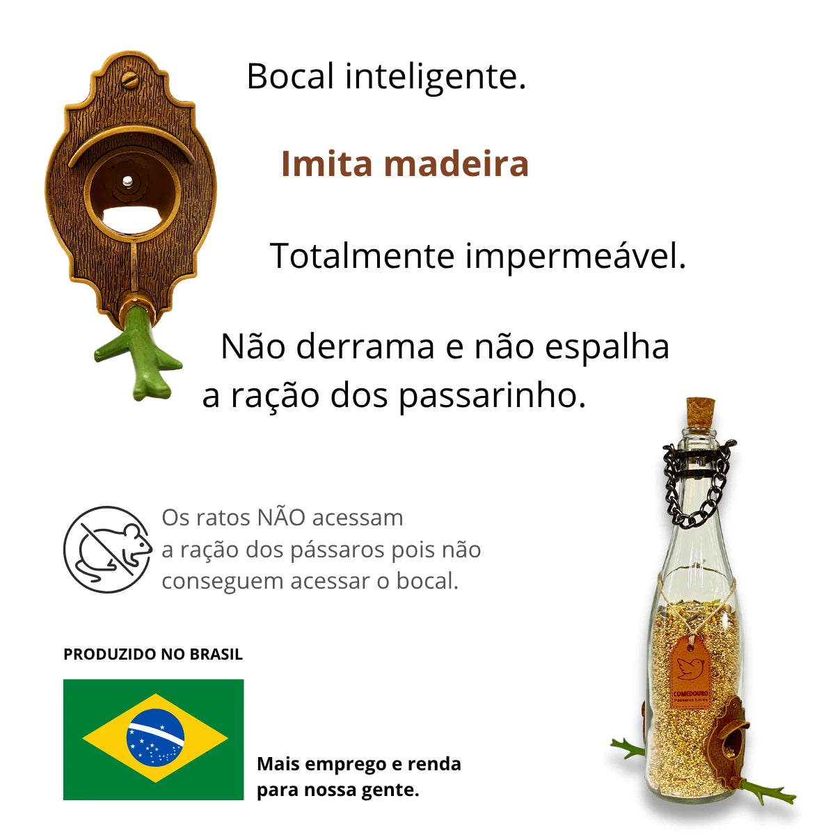 Kit 3: CasaOvo  + Comedouro Champanhe Branca
