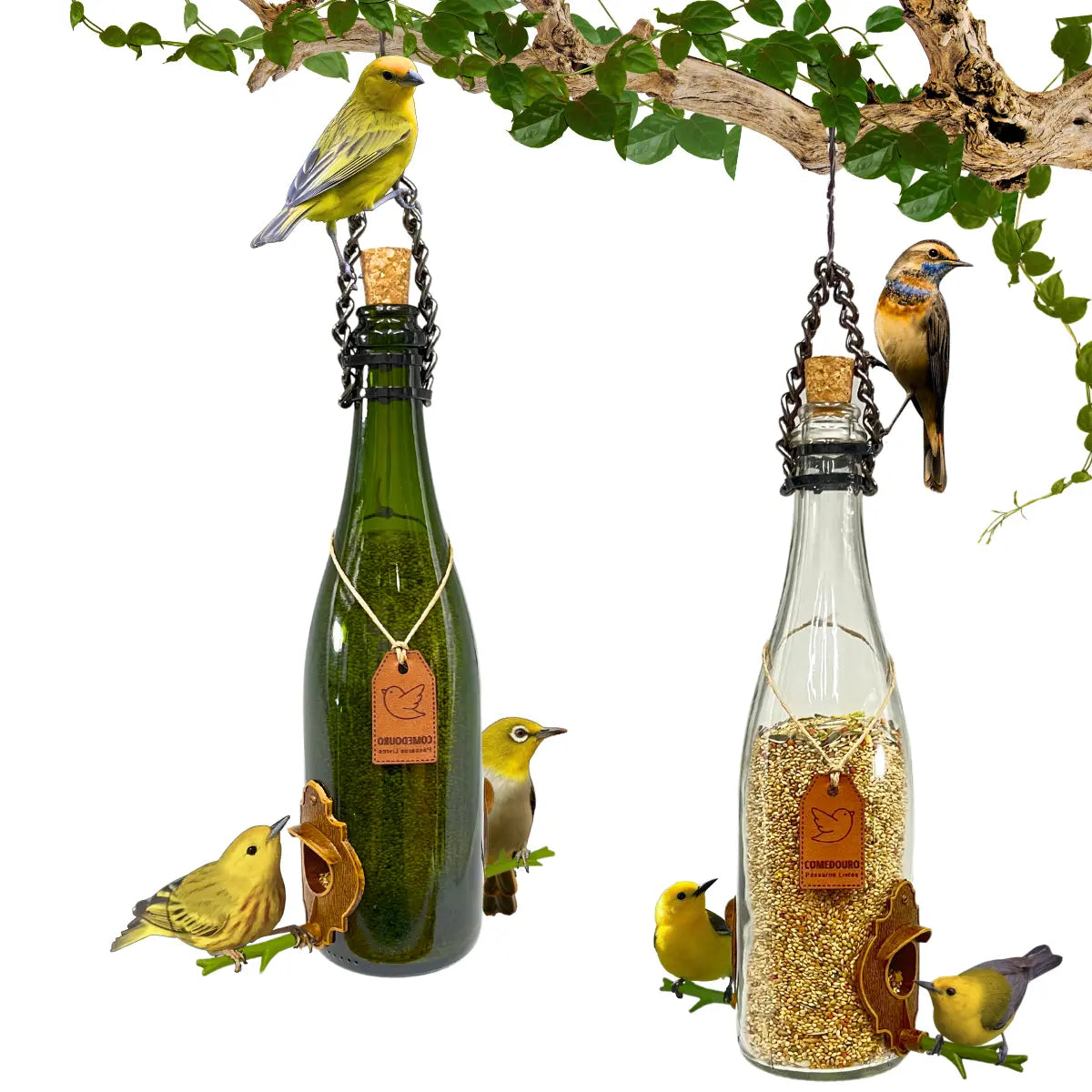 KIT 4: Comedouros Champanhe e Vinho